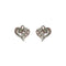10 Pcs Tibetan Silver Filigree Heart 15mm x 14mm 3D Charms Pendants